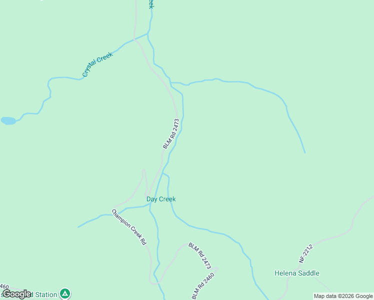 map of restaurants, bars, coffee shops, grocery stores, and more near BLM Road 2473 in Dorena