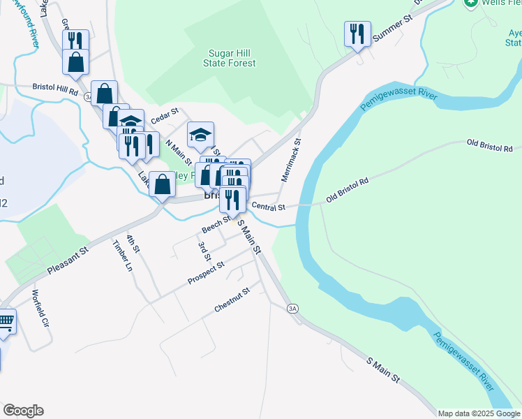 map of restaurants, bars, coffee shops, grocery stores, and more near in Bristol