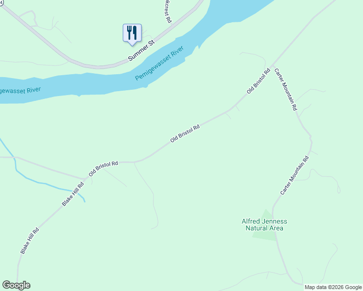 map of restaurants, bars, coffee shops, grocery stores, and more near 388 Old Bristol Road in New Hampton
