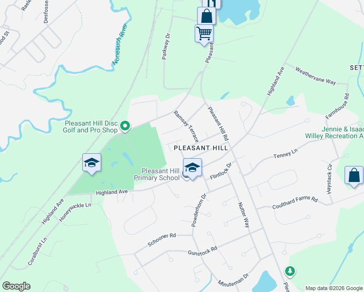 map of restaurants, bars, coffee shops, grocery stores, and more near 10 Welch Drive in Scarborough
