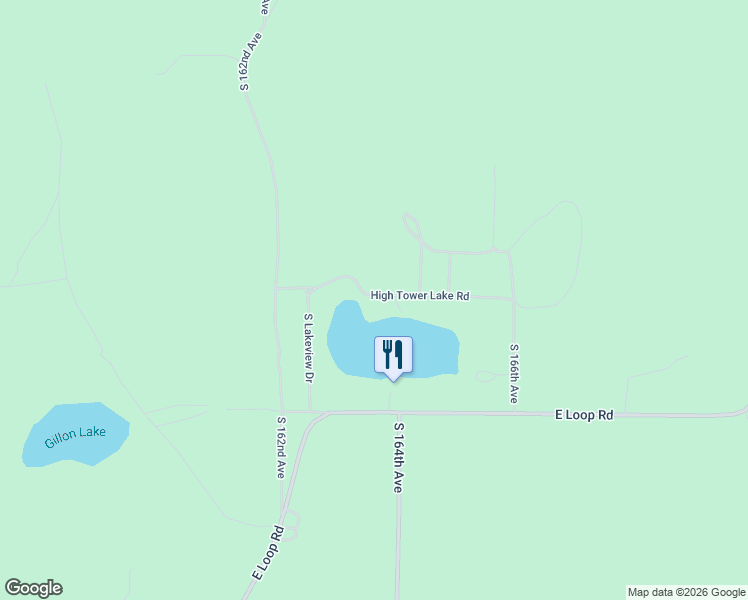 map of restaurants, bars, coffee shops, grocery stores, and more near 5181 East High Tower Lake Road in Hesperia