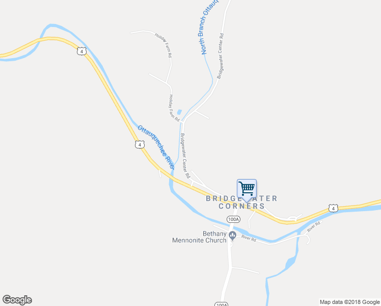 map of restaurants, bars, coffee shops, grocery stores, and more near 146 Bridgewater Center Road in Bridgewater