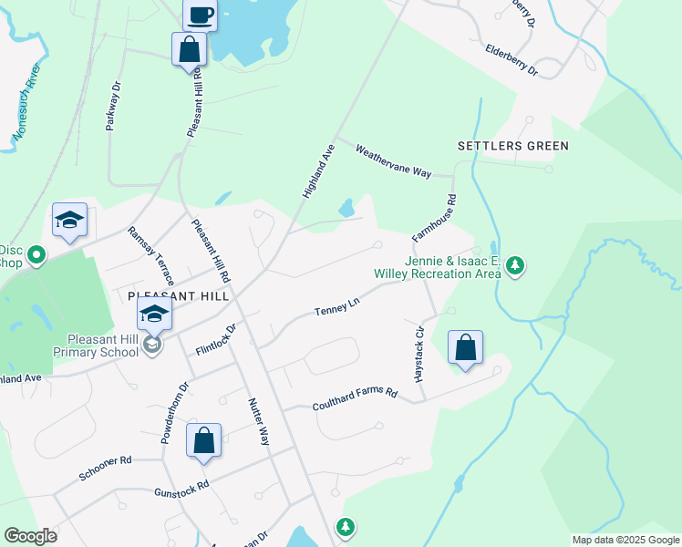 map of restaurants, bars, coffee shops, grocery stores, and more near 5 Woodgate Road in Scarborough