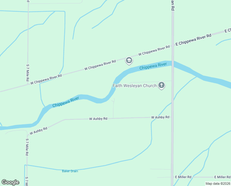 map of restaurants, bars, coffee shops, grocery stores, and more near 260 West Ashby Road in Midland