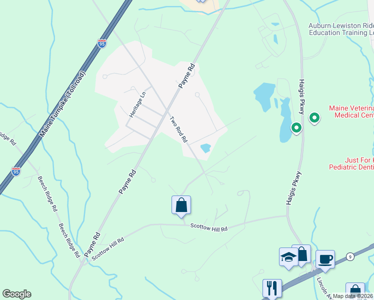 map of restaurants, bars, coffee shops, grocery stores, and more near 42 2 Rod Road in Scarborough