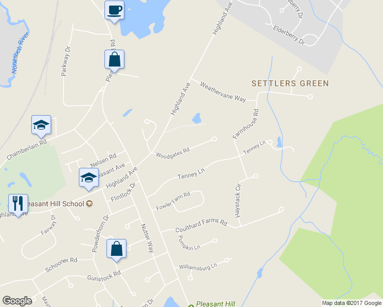 map of restaurants, bars, coffee shops, grocery stores, and more near 5 Woodgate Road in Scarborough