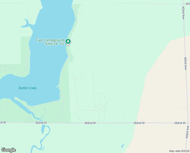 map of restaurants, bars, coffee shops, grocery stores, and more near 26163 Reed Court in Canistota