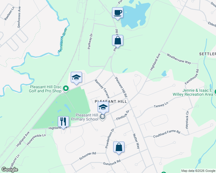 map of restaurants, bars, coffee shops, grocery stores, and more near 8 Robinson Road in Scarborough