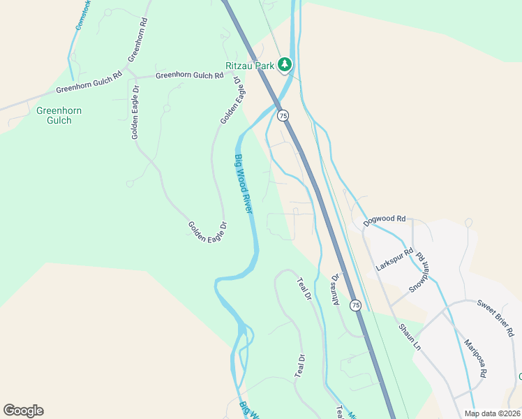 map of restaurants, bars, coffee shops, grocery stores, and more near 313 Easy Street in Hailey