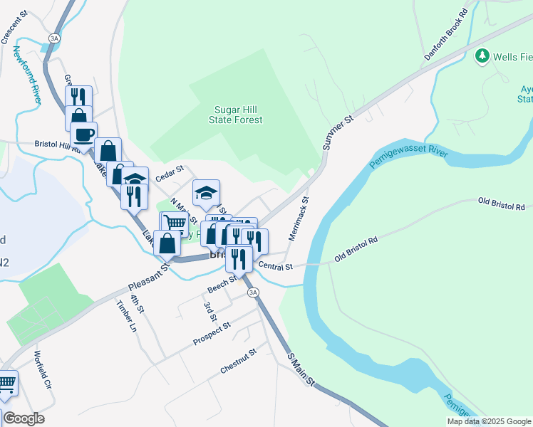 map of restaurants, bars, coffee shops, grocery stores, and more near 11 Spruce Street in Bristol
