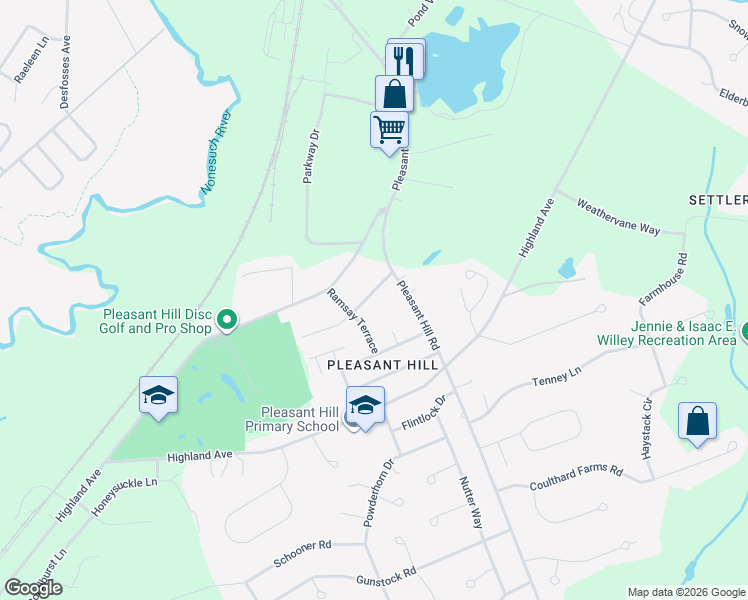map of restaurants, bars, coffee shops, grocery stores, and more near 8 Robinson Road in Scarborough