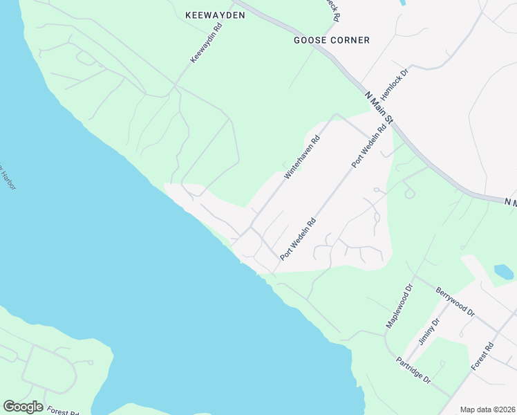 map of restaurants, bars, coffee shops, grocery stores, and more near 1 Winterhaven Road in Wolfeboro