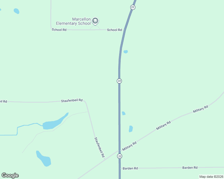 map of restaurants, bars, coffee shops, grocery stores, and more near N8633 Wisconsin 22 in Pardeeville