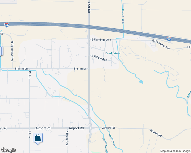 map of restaurants, bars, coffee shops, grocery stores, and more near 936-1098 North Robinson Road in Nampa