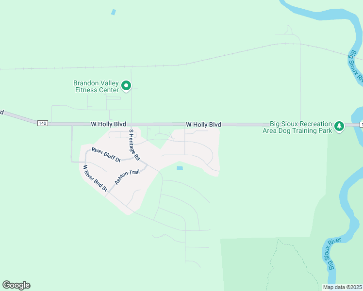 map of restaurants, bars, coffee shops, grocery stores, and more near 1416 Creekside Circle in Brandon