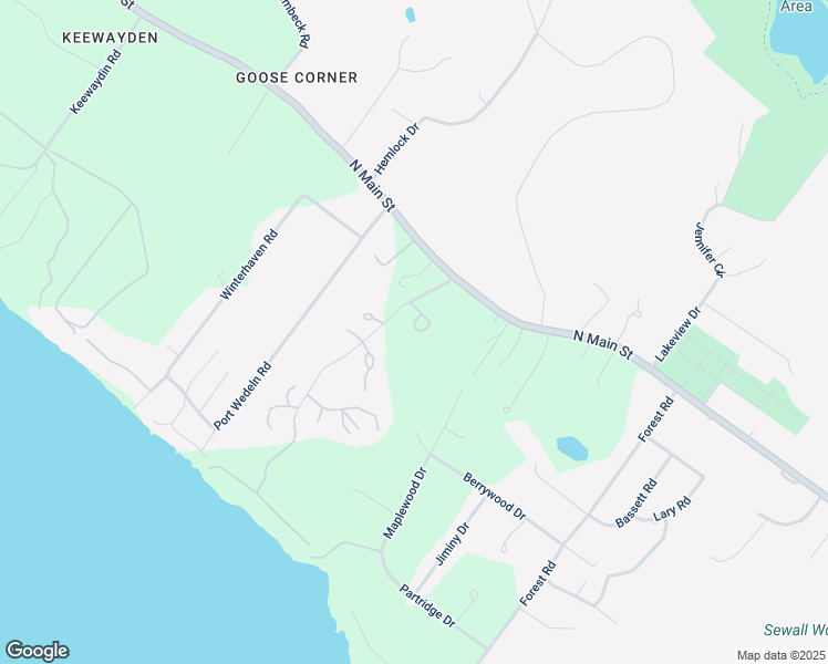 map of restaurants, bars, coffee shops, grocery stores, and more near 9 North Wolfeboro Road in Wolfeboro