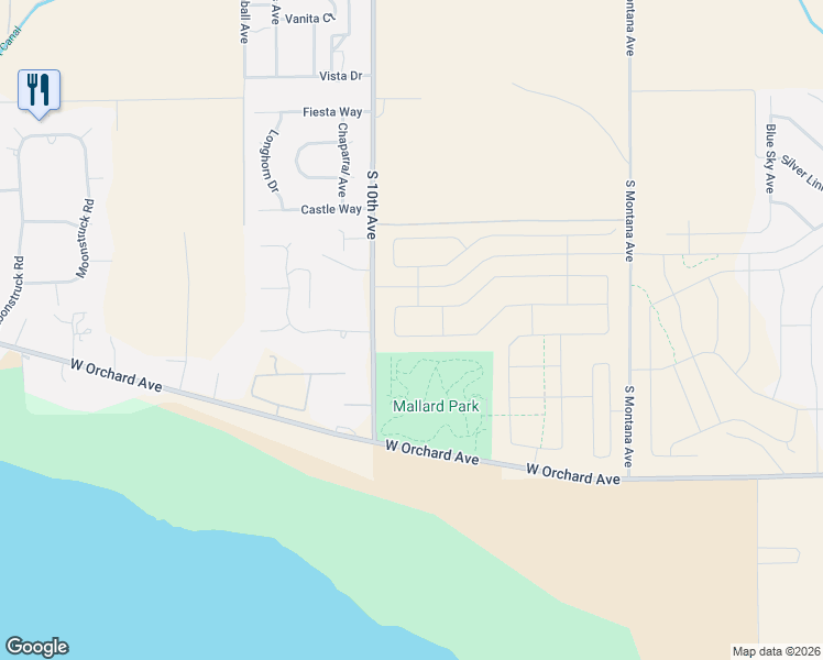 map of restaurants, bars, coffee shops, grocery stores, and more near 15019 South 10th Avenue in Caldwell