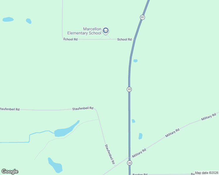 map of restaurants, bars, coffee shops, grocery stores, and more near N8633 Wisconsin 22 in Pardeeville