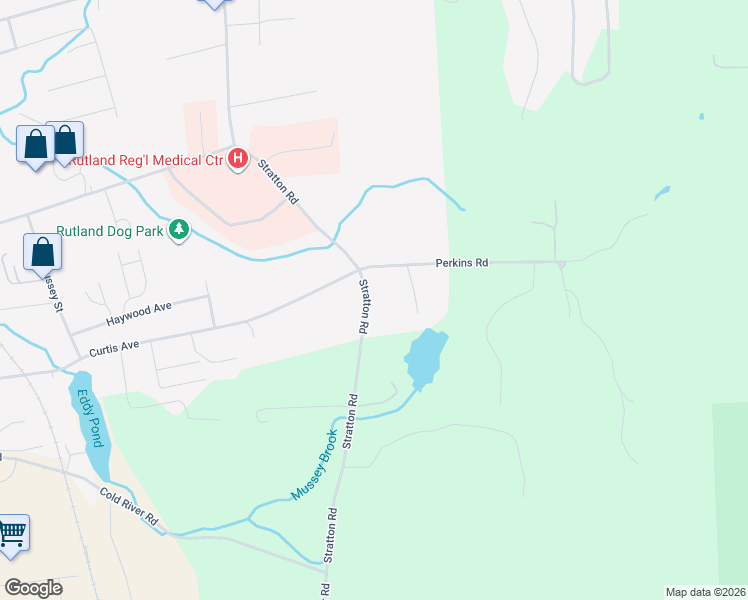 map of restaurants, bars, coffee shops, grocery stores, and more near 364 Stratton Rd in Rutland