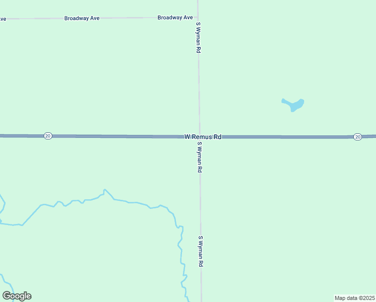 map of restaurants, bars, coffee shops, grocery stores, and more near 10001 West Remus Road in Remus