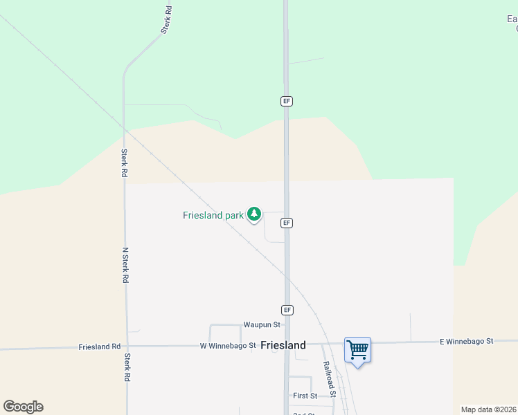 map of restaurants, bars, coffee shops, grocery stores, and more near 105 Park St in Friesland