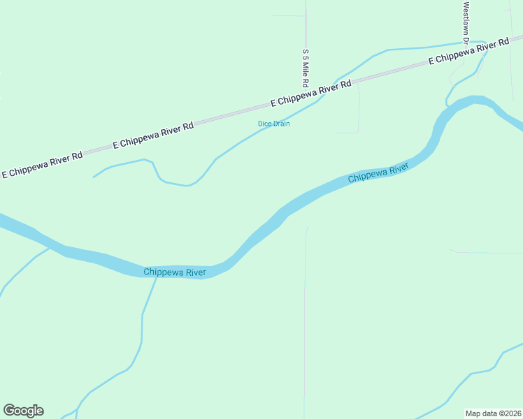 map of restaurants, bars, coffee shops, grocery stores, and more near South 5 Mile Road in Midland