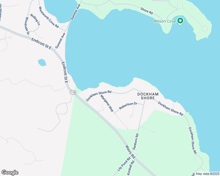 map of restaurants, bars, coffee shops, grocery stores, and more near 271 Dockham Shore Road in Gilford