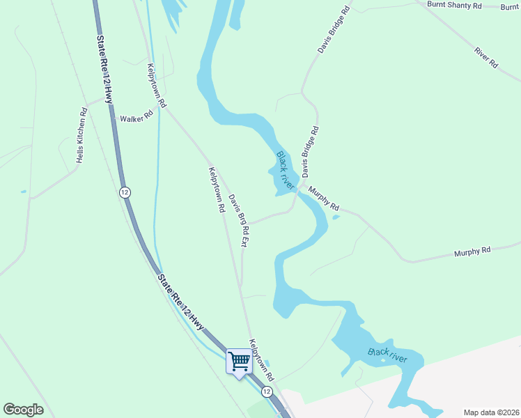 map of restaurants, bars, coffee shops, grocery stores, and more near 3633 Davis Bridge Road in Port Leyden