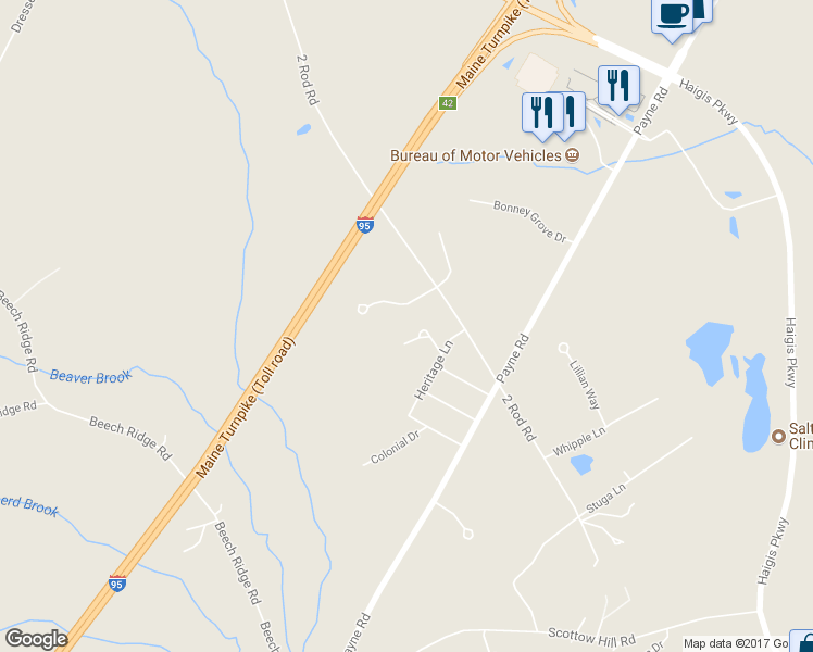map of restaurants, bars, coffee shops, grocery stores, and more near 5 Lamplighter Lane in Scarborough