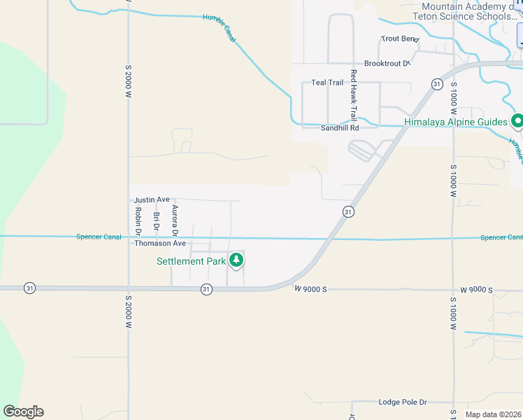 map of restaurants, bars, coffee shops, grocery stores, and more near 8765 Settlement Drive in Victor