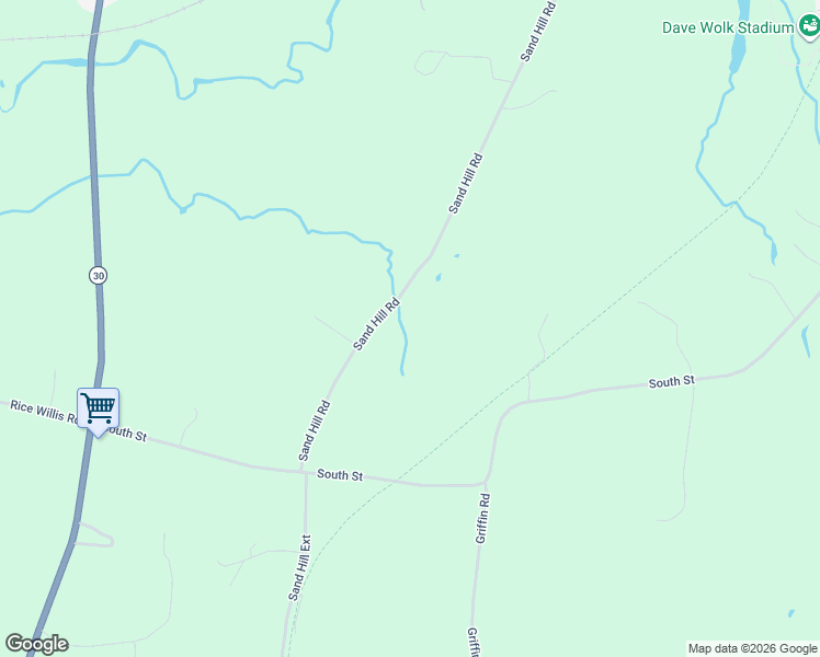 map of restaurants, bars, coffee shops, grocery stores, and more near 977 Sand Hill Road in Castleton