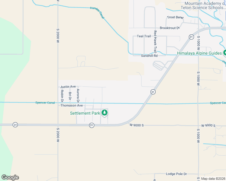 map of restaurants, bars, coffee shops, grocery stores, and more near 8765 Settlement Drive in Victor