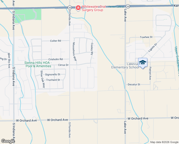 map of restaurants, bars, coffee shops, grocery stores, and more near 15515 Cumulus Way in Caldwell