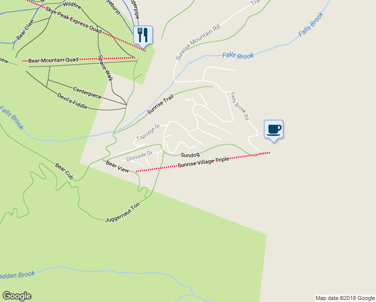map of restaurants, bars, coffee shops, grocery stores, and more near 180 West Glade Road in Killington