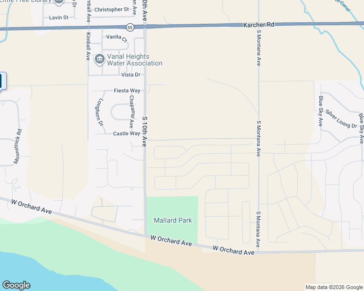 map of restaurants, bars, coffee shops, grocery stores, and more near 15425 South 10th Avenue in Caldwell