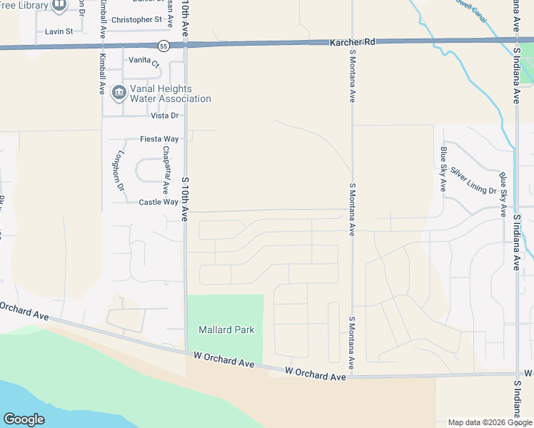 map of restaurants, bars, coffee shops, grocery stores, and more near Unnamed Road in Caldwell