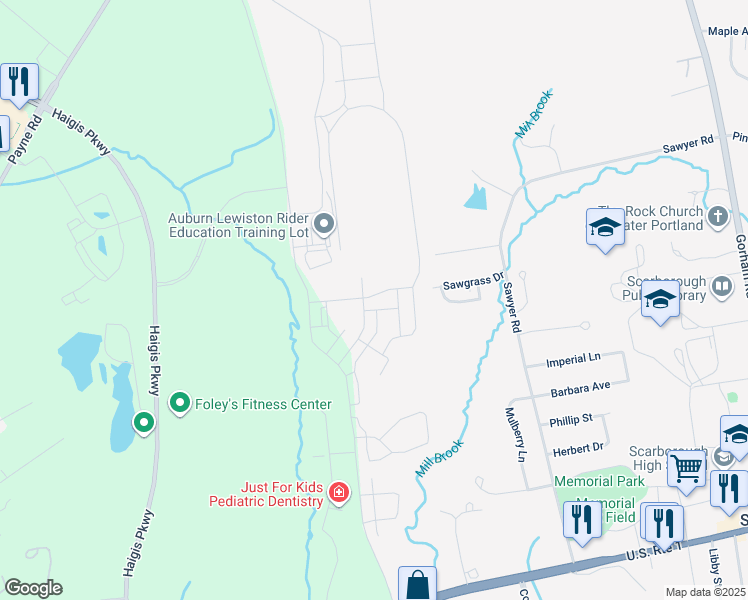 map of restaurants, bars, coffee shops, grocery stores, and more near 29 Hackamore Ave in Scarborough