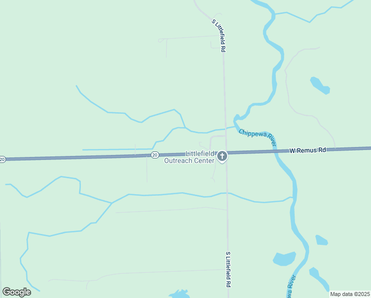 map of restaurants, bars, coffee shops, grocery stores, and more near 5190 West Remus Road in Mount Pleasant