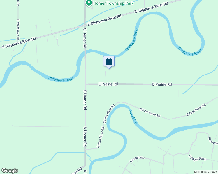 map of restaurants, bars, coffee shops, grocery stores, and more near 1102 East Prairie Road in Midland