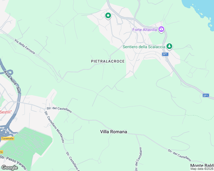 map of restaurants, bars, coffee shops, grocery stores, and more near 24 Via Luigi Bartolini in Provincia di Ancona