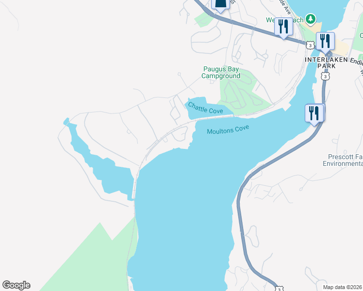 map of restaurants, bars, coffee shops, grocery stores, and more near 174 Birchhaven Road in Laconia