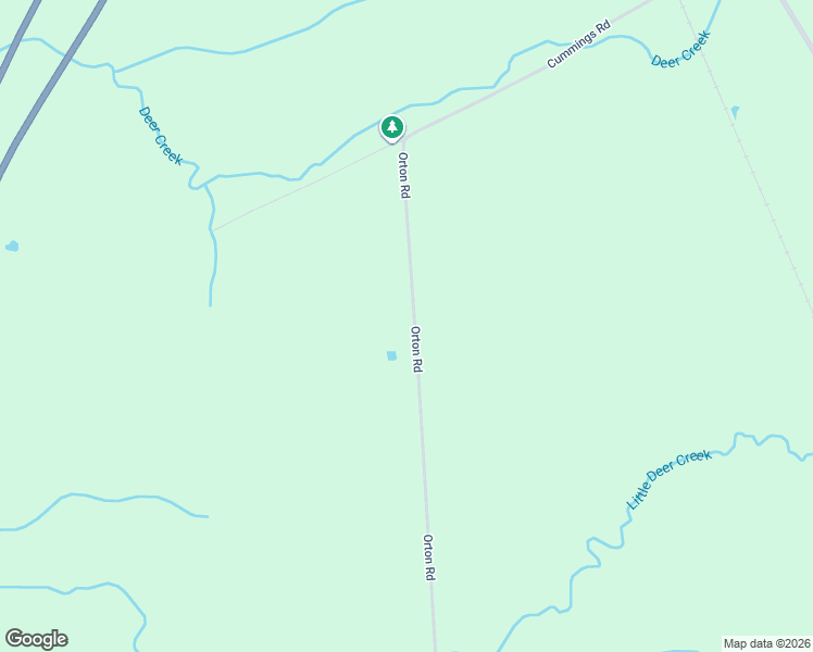 map of restaurants, bars, coffee shops, grocery stores, and more near 267 Orton Road in Pulaski