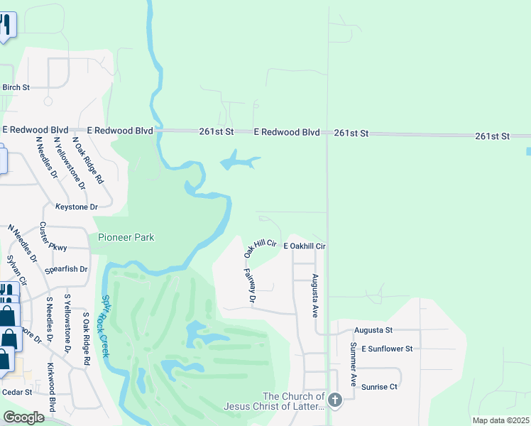 map of restaurants, bars, coffee shops, grocery stores, and more near 2300 Oak Hill Circle in Brandon