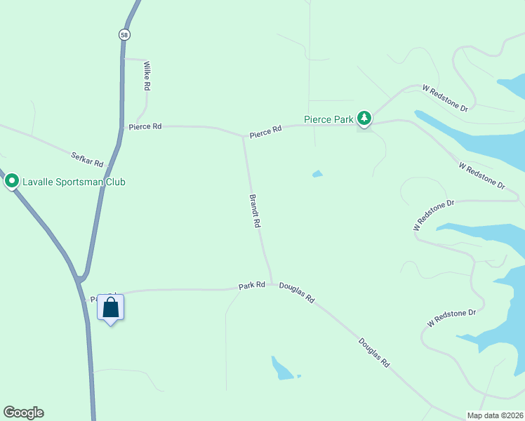 map of restaurants, bars, coffee shops, grocery stores, and more near 1231 Brandt Road in La Valle