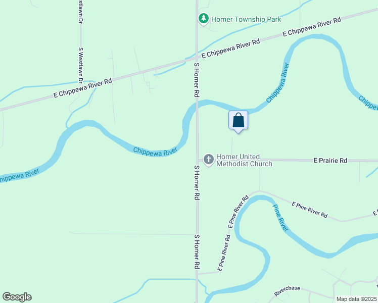 map of restaurants, bars, coffee shops, grocery stores, and more near 500-598 South Homer Road in Midland