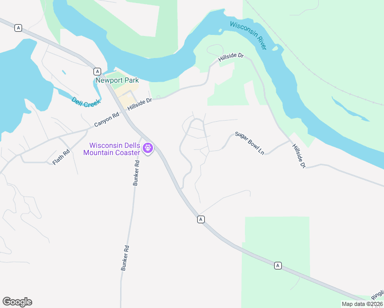 map of restaurants, bars, coffee shops, grocery stores, and more near 77 Eagles Nest in Baraboo