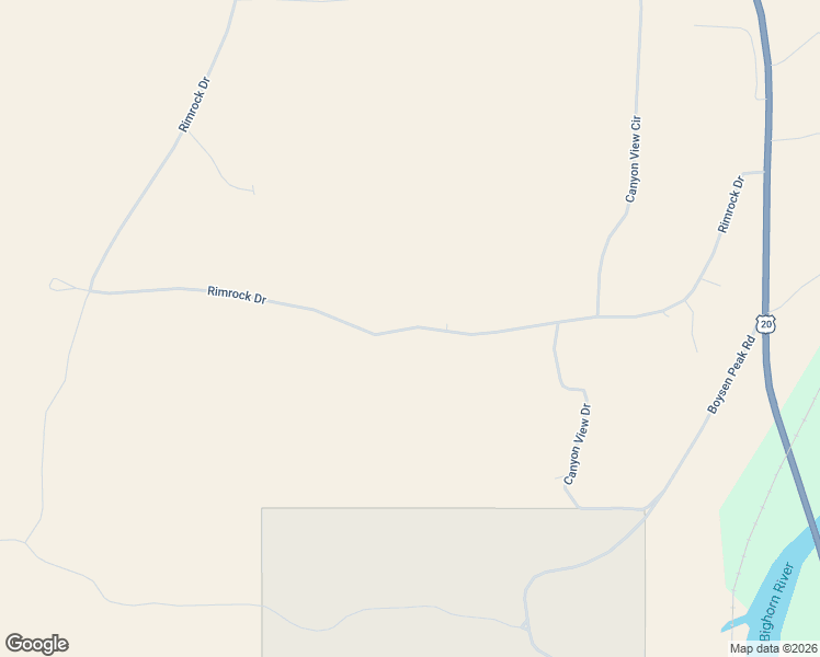 map of restaurants, bars, coffee shops, grocery stores, and more near 300 Rimrock Drive in Thermopolis