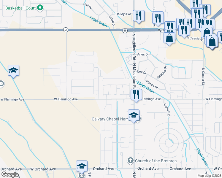 map of restaurants, bars, coffee shops, grocery stores, and more near 11148 West Brassy Cove Loop in Nampa