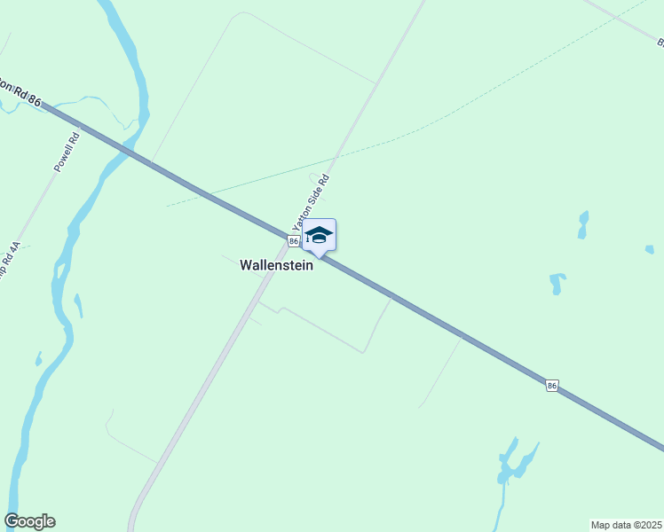 map of restaurants, bars, coffee shops, grocery stores, and more near 7270 Waterloo Regional Road 86 in Wallenstein