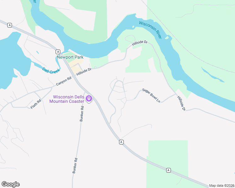 map of restaurants, bars, coffee shops, grocery stores, and more near 77 Eagles Nest in Baraboo